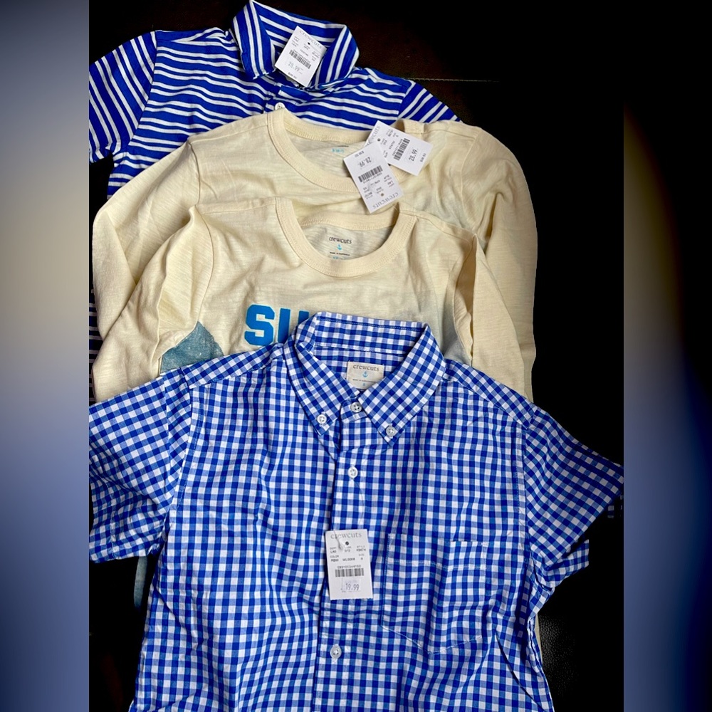 NWT Boys shirt and long sleeve